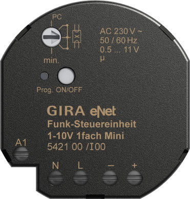Funk Steuereinheit 1 - 10 V 1f Mini Gira eNet