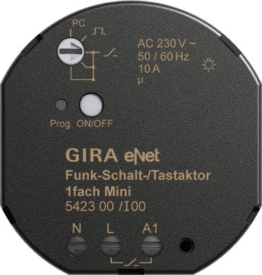 Funk Schalt-/Tastaktor 1f Mini Gira eNet