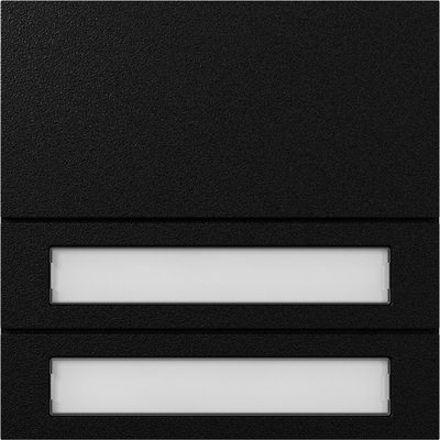 Ruftastenmodul 2f System 106 Schwarz m(lack.)