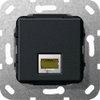 MJ RJ45 Cat.6A 10 Gbit Einsatz Schwarz m