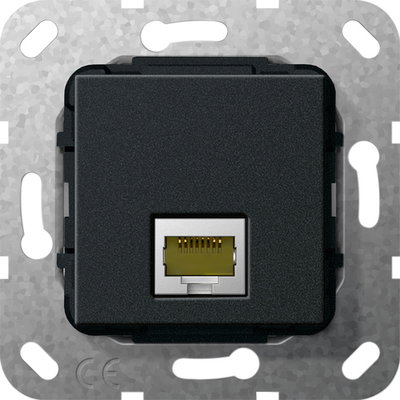 MJ RJ45 Cat.6A 10 Gbit Einsatz Schwarz m