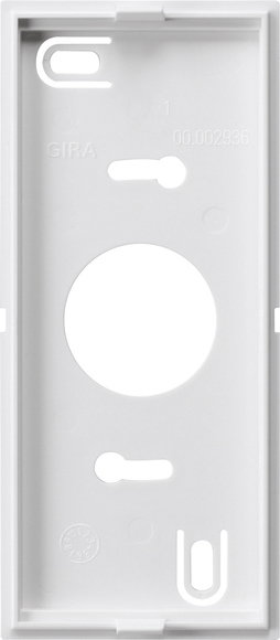 Montagepl. Wohnungsstation AP + Gong System 55 Reinweiß
