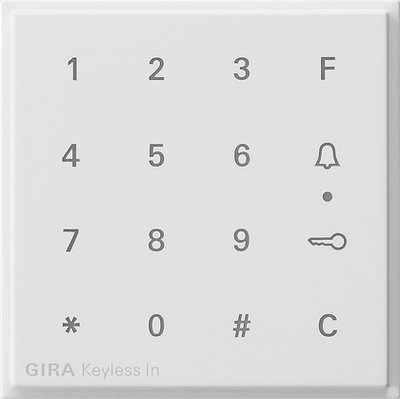 Aufs. Codetastatur Gira TX_44 Reinweiß