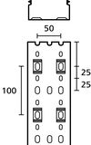 Verdrahtungskanal 60x80 mm, 2000 mm, PVC, grau