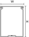 Verdrahtungskanal 60x80 mm, 2000 mm, PVC, grau
