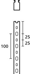 Verdrahtungskanal 60x80 mm, 2000 mm, PVC, grau