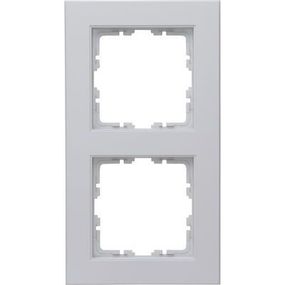 HK07 - Abdeckrahmen 2-fach, Farbe: grau matt