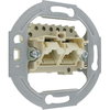 UAE-Anschlussdose, für Telefon- und Datentechnik, RJ11/12, RJ45, 8 Pole belegbar, 2 Anschlüsse
