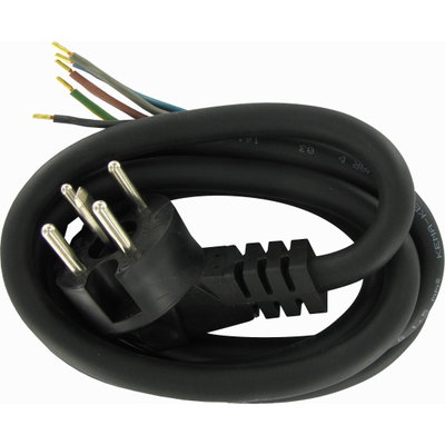 Perilex Stecker mit 1,5m Kabel, Farbe: schwarz