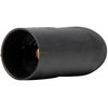 Isolierstoff-Fassung, E14, glatter Mantel, Farbe: schwarz