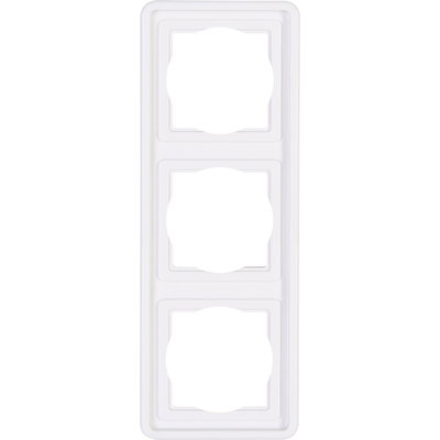 STANDARD - Abdeckrahmen, 3-fach, senkrechte und waagerechte Installation, Farbe: arktisweiß