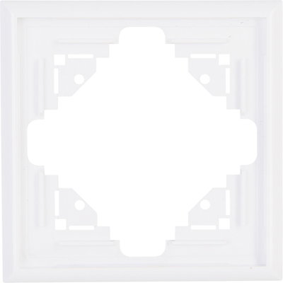 MALTA - Abdeckrahmen, 1-fach, Farbe: arktisweiß