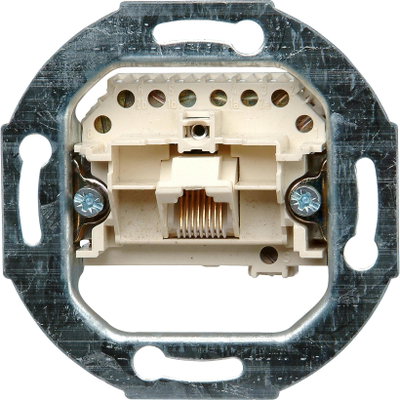 UAE-Anschlussdose, für Telefon-und Datentechnik, RJ11/12, RJ45, 8 Pole belegbar, 1 Anschluss
