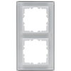 HK07 - Abdeckrahmen 2-fach, Farbe: grau matt