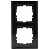 HK07 - Abdeckrahmen 2-fach, Farbe: schwarz matt