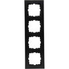HK07 - Abdeckrahmen 4-fach, Farbe: schwarz matt