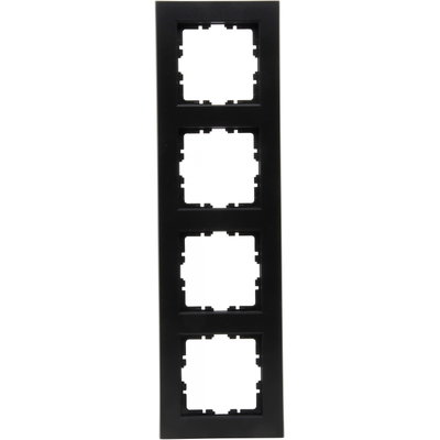 HK07 - Abdeckrahmen 4-fach, Farbe: schwarz matt