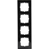 HK07 - Abdeckrahmen 4-fach, Farbe: schwarz matt