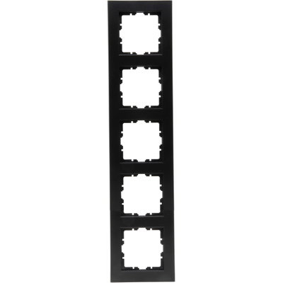 HK07 - Abdeckrahmen 5-fach, Farbe: schwarz matt