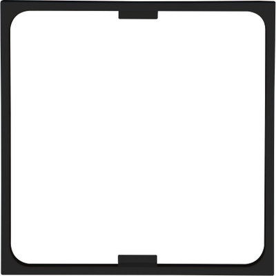 HK07 - Zwischenrahmen für 50x50DIN Geräte, Farbe: schwarz matt