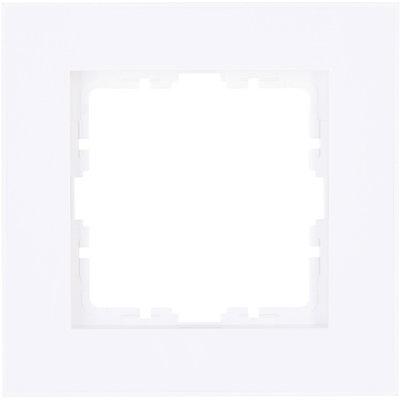 HK07 PURE - Abdeckrahmen 1-fach, Farbe: arktisweiß