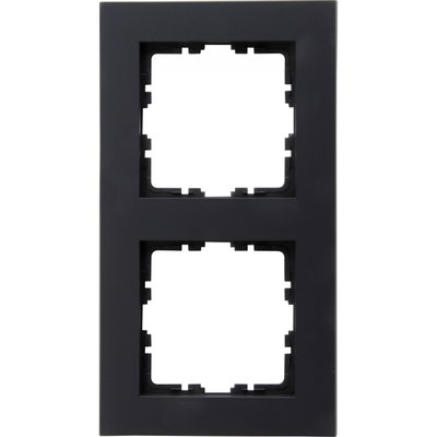 HK07 PURE - Abdeckrahmen 2-fach, Farbe: anthrazit