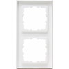 HK07 PURE - Abdeckrahmen 2-fach, Farbe: reinweiß