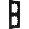 HK07 PURE - Abdeckrahmen 2-fach, Farbe: schwarz matt