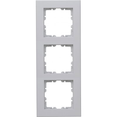 HK07 PURE - Abdeckrahmen 3-fach, Farbe: grau matt