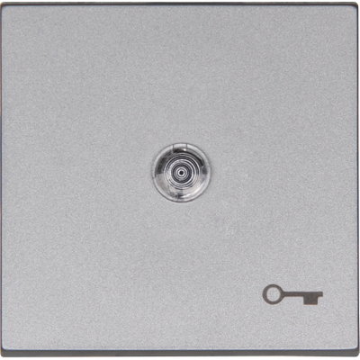 HK07 - Flächenwippe mit Linse und Symbol "Schlüssel", Farbe: stahl