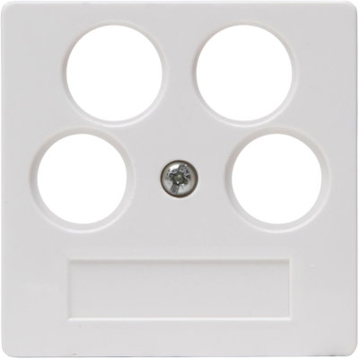 HK07 - Antennen-Abdeckung TV/RV/2x SAT, Farbe: reinweiß