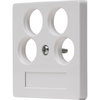 HK07 - Antennen-Abdeckung TV/RV/2x SAT, Farbe: reinweiß