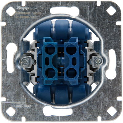 Unterputz Jalousieschalter-Sockel, Farbe: aluminium