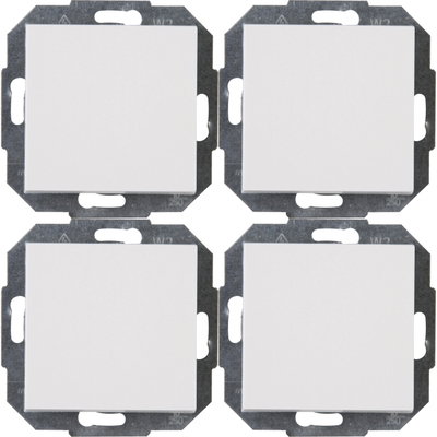 ATHENIS - Profi-Pack: 4 Universalschalter (Aus-/Wechsel), Farbe: reinweiß