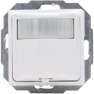 HK02/HK05/HK07 - INFRAcontrol R180°, Infrarot-Bewegungsmelder, 3-Draht-Gerät, max. 1000W, 50x50mm, Farbe: arktisweiß