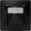 HK05 - INFRAcontrol R 180°, Komplettgerät inkl. Abdeckrahmen, Infrarot-Bewegungsschalter, 3-Draht-Gerät, 1.000 W, LED 300W, Farbe: schwarz matt