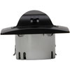 HK05 - INFRAcontrol R 180°, Komplettgerät inkl. Abdeckrahmen, Infrarot-Bewegungsschalter, 3-Draht-Gerät, 1.000 W, LED 300W, Farbe: schwarz matt