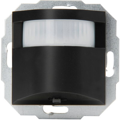 HK07 - INFRAcontrol Bewegungsmelder R180° 55x55mm, 3-Draht-Gerät, IP20, Farbe: schwarz matt