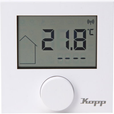 Digitales Funk-Raumthermostat für Fußbodenheizung, Farbe: reinweiß