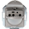 HK07 - INFRAcontrol R180°, Infrarot-Bewegungsmelder, 3-Draht-Gerät, max. 2.000W, 50x50mm, Farbe: stahl