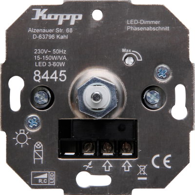 Druck-Wechselschalter LED Dimmer, 50W/RC