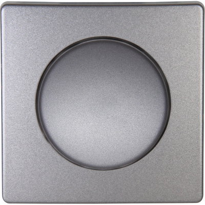 VENEDIG - Druck-Wechsel-Universaldimmer für Glühlampen, Halogenlampen, dimmbare LED, Farbe: platin