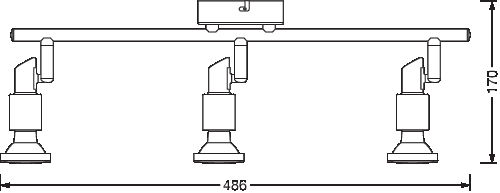 LED SPOT GU10 GU10 3 x 2.6W 2700K – Bild 2 von 3