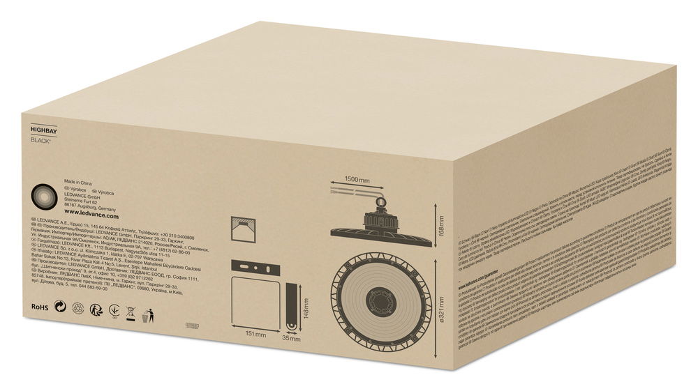 HIGH BAY DALI GEN 3 190 W 4000 K 110DEG IP65 – Bild 9 von 9