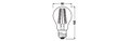 Dimmbare LED - Lampen, klassische Kolbenform