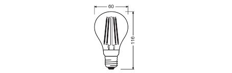 LED CLASSIC A MOTION & DAYLIGHT SENSOR 7.3W 827 Clear E27