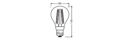 LED CLASSIC A MOTION & DAYLIGHT SENSOR 7.3W 827 Clear E27