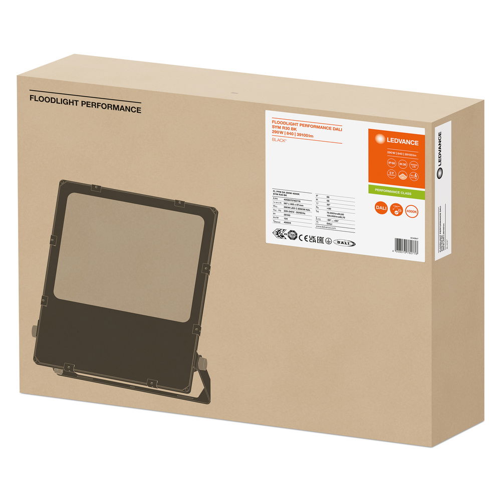 FLOODLIGHT PERFORMANCE DALI SYM R30 290W 4000K BK – Bild 5 von 5