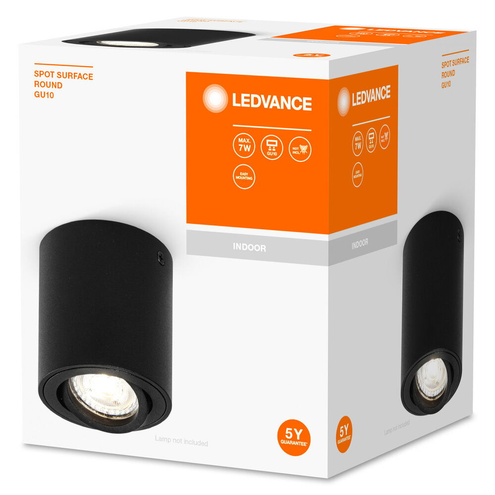 LED SPOT SURFACE Round GU10 Black – Bild 4 von 4