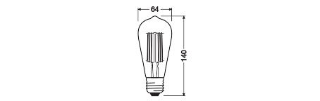 LED CLASSIC EDISON ENERGY EFFICIENCY A S 60 4 W/3000 K E27 – Bild 2 von 4